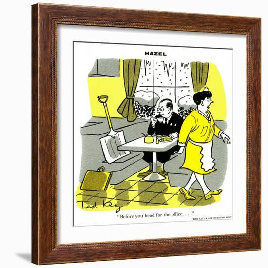 Hazel Cartoon-Ted Key-Framed Giclee Print