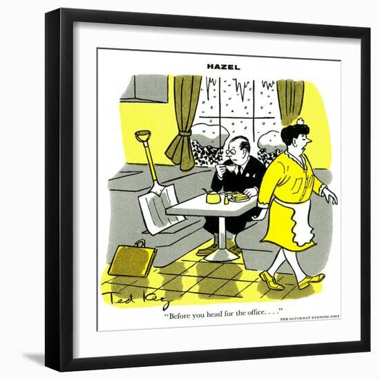 Hazel Cartoon-Ted Key-Framed Giclee Print