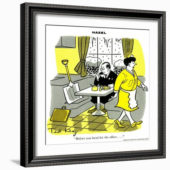 Hazel Cartoon-Ted Key-Framed Giclee Print