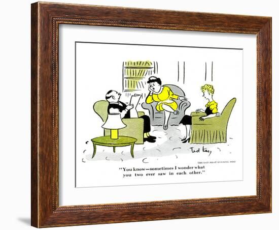 Hazel Cartoon-Ted Key-Framed Giclee Print