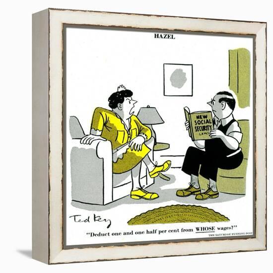 Hazel Cartoon-Ted Key-Framed Premier Image Canvas