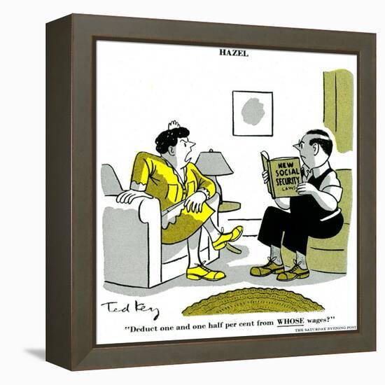 Hazel Cartoon-Ted Key-Framed Premier Image Canvas