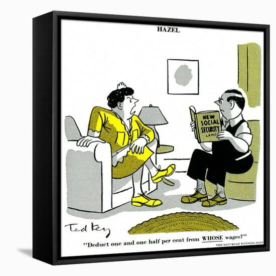 Hazel Cartoon-Ted Key-Framed Premier Image Canvas