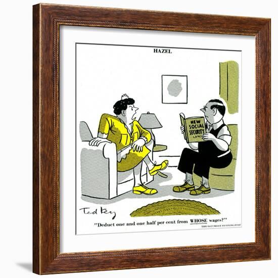 Hazel Cartoon-Ted Key-Framed Giclee Print