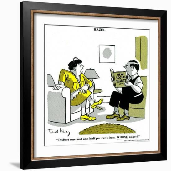 Hazel Cartoon-Ted Key-Framed Giclee Print