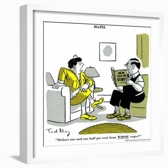 Hazel Cartoon-Ted Key-Framed Giclee Print