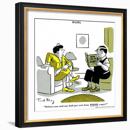 Hazel Cartoon-Ted Key-Framed Giclee Print