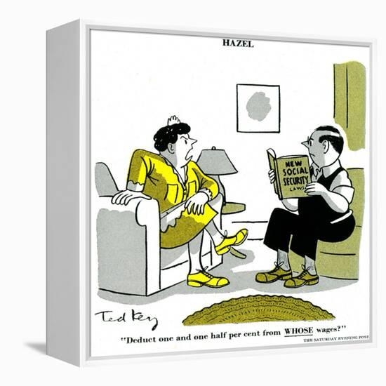 Hazel Cartoon-Ted Key-Framed Premier Image Canvas