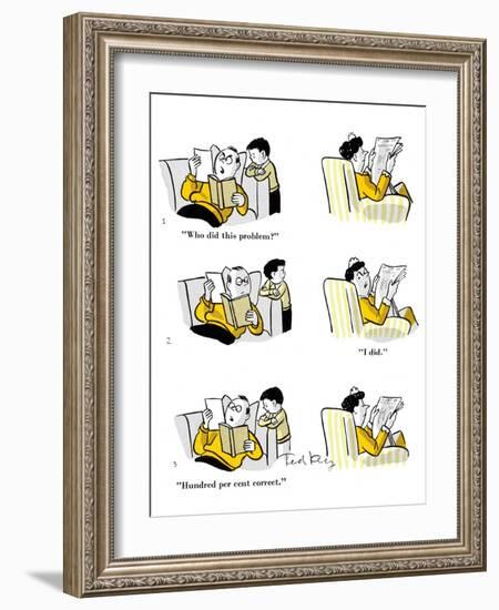 Hazel Cartoon-Ted Key-Framed Giclee Print