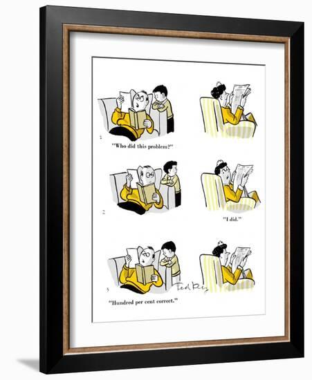 Hazel Cartoon-Ted Key-Framed Giclee Print