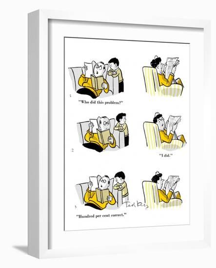 Hazel Cartoon-Ted Key-Framed Giclee Print