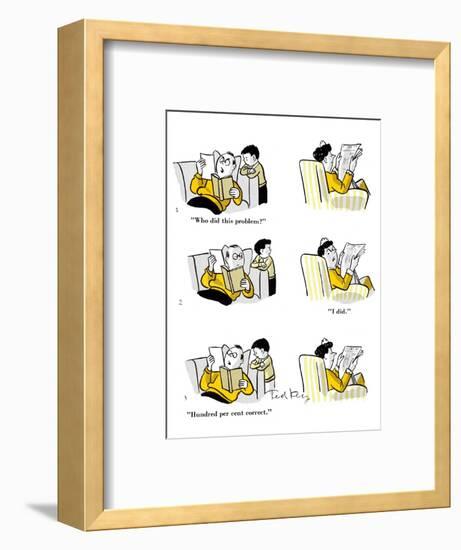 Hazel Cartoon-Ted Key-Framed Giclee Print