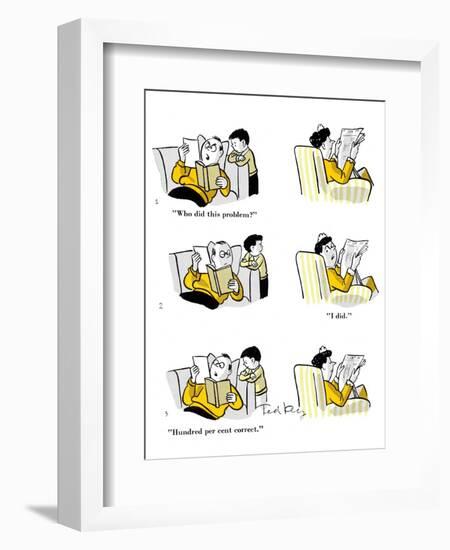 Hazel Cartoon-Ted Key-Framed Giclee Print