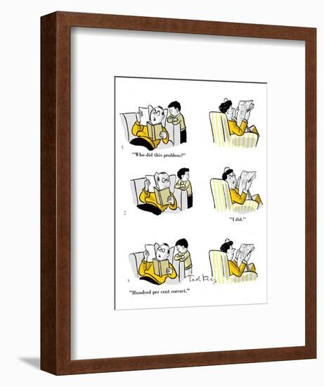 Hazel Cartoon-Ted Key-Framed Giclee Print