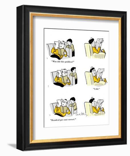 Hazel Cartoon-Ted Key-Framed Giclee Print