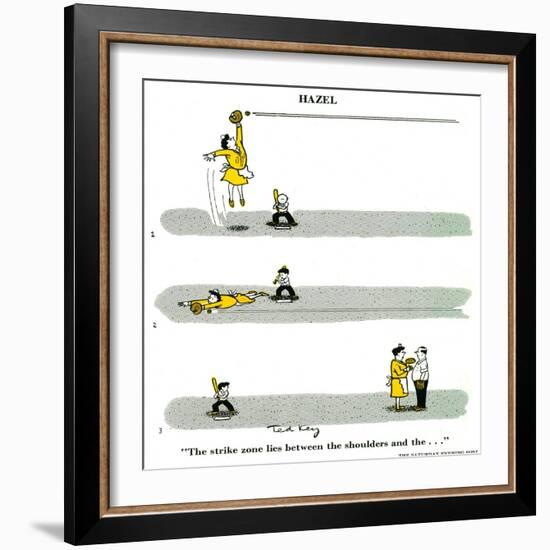 Hazel Cartoon-Ted Key-Framed Giclee Print