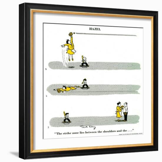 Hazel Cartoon-Ted Key-Framed Giclee Print