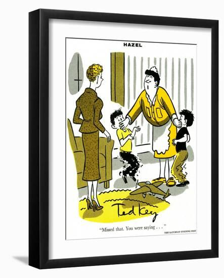 Hazel Cartoon-Ted Key-Framed Giclee Print