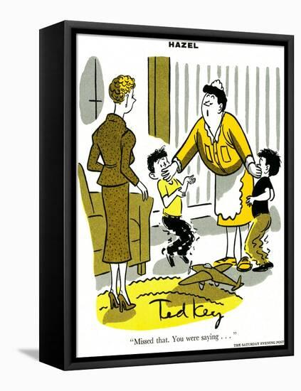 Hazel Cartoon-Ted Key-Framed Premier Image Canvas