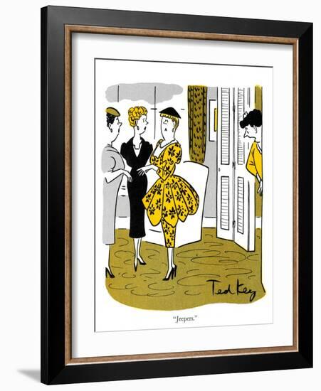 Hazel Cartoon-Ted Key-Framed Giclee Print