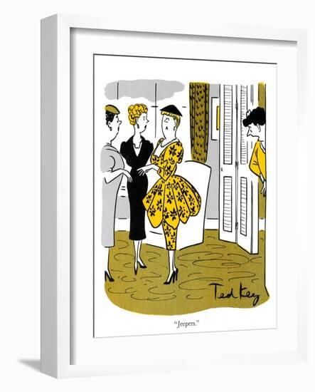 Hazel Cartoon-Ted Key-Framed Giclee Print