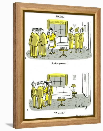 Hazel Cartoon-Ted Key-Framed Premier Image Canvas