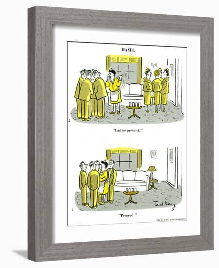 Hazel Cartoon-Ted Key-Framed Giclee Print