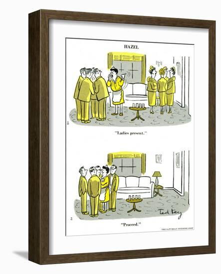 Hazel Cartoon-Ted Key-Framed Giclee Print