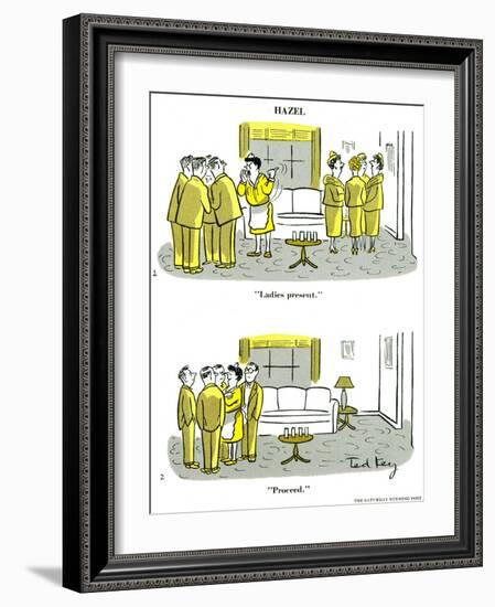 Hazel Cartoon-Ted Key-Framed Giclee Print