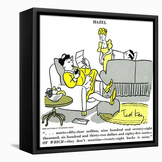 Hazel Cartoon-Ted Key-Framed Premier Image Canvas