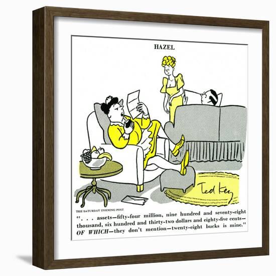 Hazel Cartoon-Ted Key-Framed Giclee Print