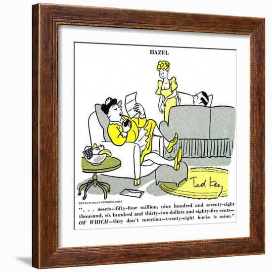 Hazel Cartoon-Ted Key-Framed Giclee Print