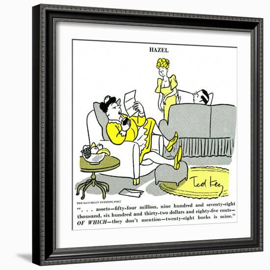 Hazel Cartoon-Ted Key-Framed Giclee Print