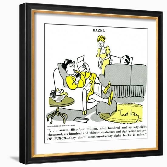 Hazel Cartoon-Ted Key-Framed Giclee Print