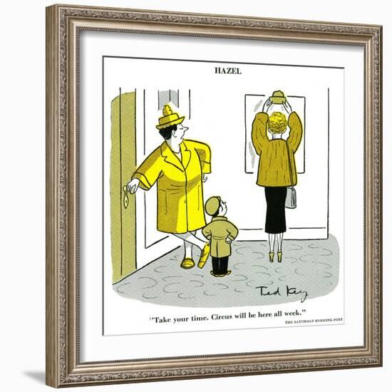 Hazel Cartoon-Ted Key-Framed Giclee Print