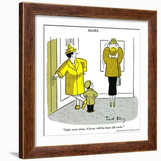 Hazel Cartoon-Ted Key-Framed Giclee Print