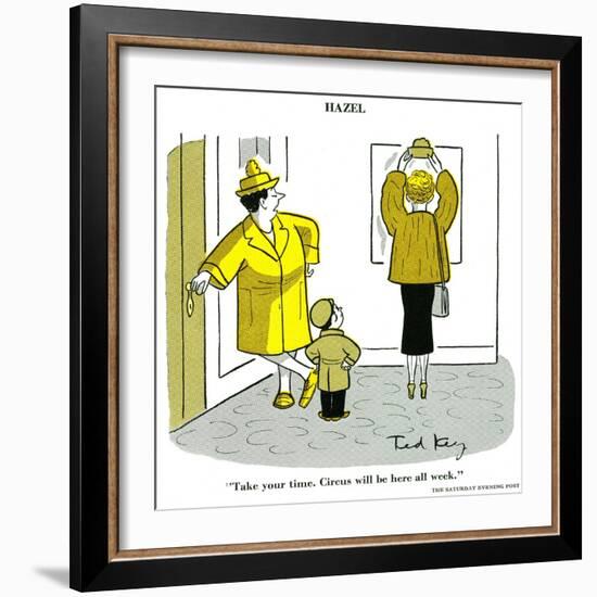 Hazel Cartoon-Ted Key-Framed Giclee Print