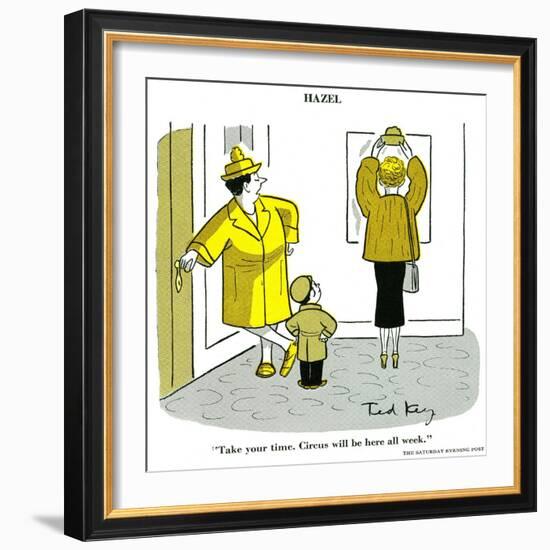 Hazel Cartoon-Ted Key-Framed Giclee Print