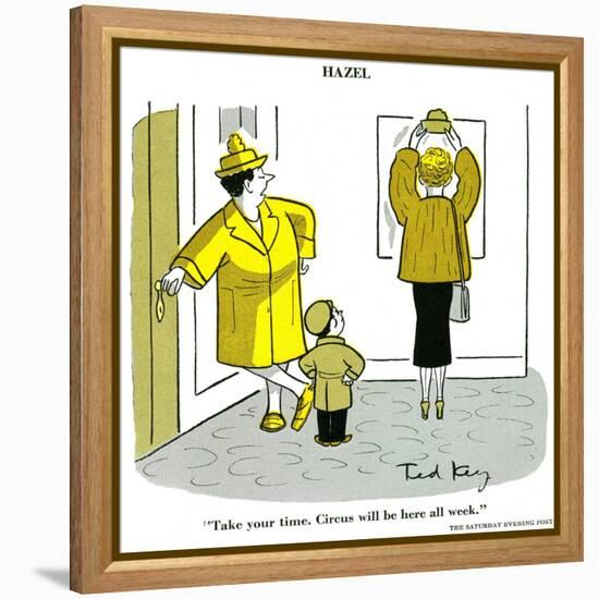 Hazel Cartoon-Ted Key-Framed Premier Image Canvas