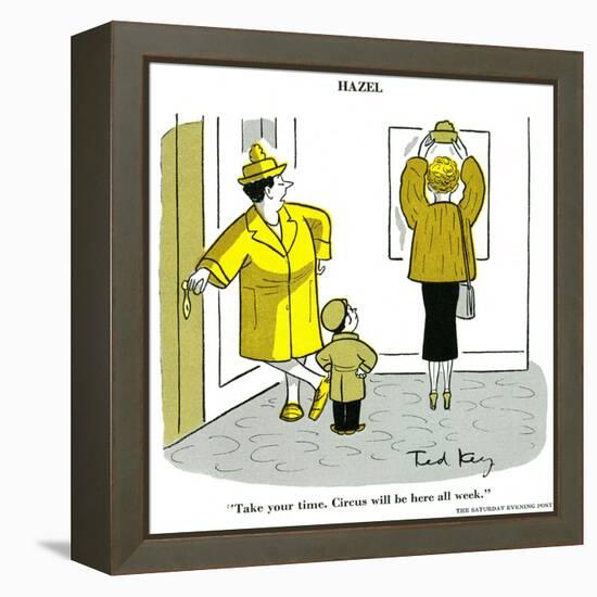 Hazel Cartoon-Ted Key-Framed Premier Image Canvas