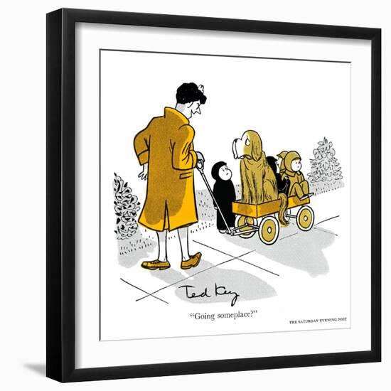 Hazel Cartoon-Ted Key-Framed Giclee Print