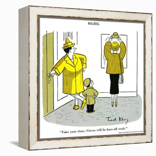 Hazel Cartoon-Ted Key-Framed Premier Image Canvas