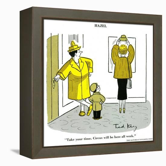 Hazel Cartoon-Ted Key-Framed Premier Image Canvas