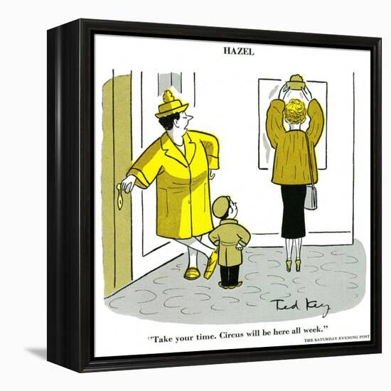 Hazel Cartoon-Ted Key-Framed Premier Image Canvas