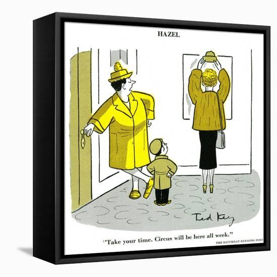 Hazel Cartoon-Ted Key-Framed Premier Image Canvas