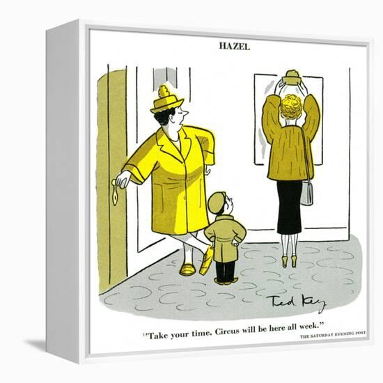 Hazel Cartoon-Ted Key-Framed Premier Image Canvas