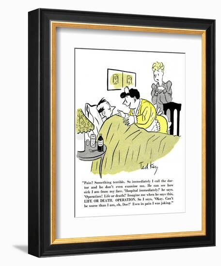 Hazel Cartoon-Ted Key-Framed Giclee Print