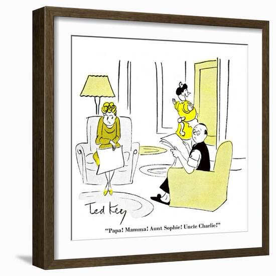 Hazel Cartoon-Ted Key-Framed Giclee Print