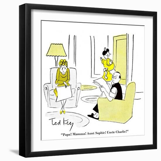 Hazel Cartoon-Ted Key-Framed Giclee Print