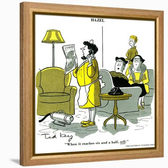 Hazel Cartoon-Ted Key-Framed Premier Image Canvas